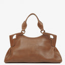 Cartier Marcello de Cartier Brown Leather Handle Bag