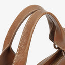 Cartier Marcello de Cartier Brown Leather Handle Bag