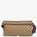 Gucci GG Multicolour Beige/Blue/Orange Monogram Canvas Belt Bag