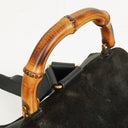 Gucci Vintage Suede and Bamboo Backpack