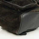 Gucci Vintage Suede and Bamboo Backpack