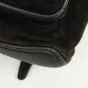 Gucci Vintage Suede and Bamboo Backpack