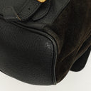 Gucci Vintage Suede and Bamboo Backpack