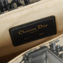 Christian Dior Small Blue Oblique Trotter Saddle Bag