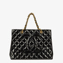 Chanel Grand Shopping Tote Quilted Lambskin Gold-Tone Hardware
