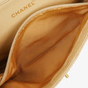 Chanel Double-Sided Flap Bag Beige Leather 24k Gold-Plated Hardware