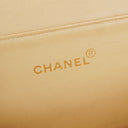 Chanel Double-Sided Flap Bag Beige Leather 24k Gold-Plated Hardware