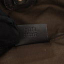 Gucci Brown Monogram Canvas and Leather Handbag