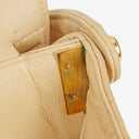 Chanel Double-Sided Flap Bag Beige Leather 24k Gold-Plated Hardware