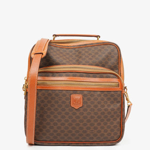 Celine Macadam Coated Canvas Shoulder/Messenger Bag
