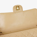Chanel Double-Sided Flap Bag Beige Leather 24k Gold-Plated Hardware