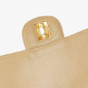 Chanel Double-Sided Flap Bag Beige Leather 24k Gold-Plated Hardware