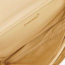 Chanel Double-Sided Flap Bag Beige Leather 24k Gold-Plated Hardware
