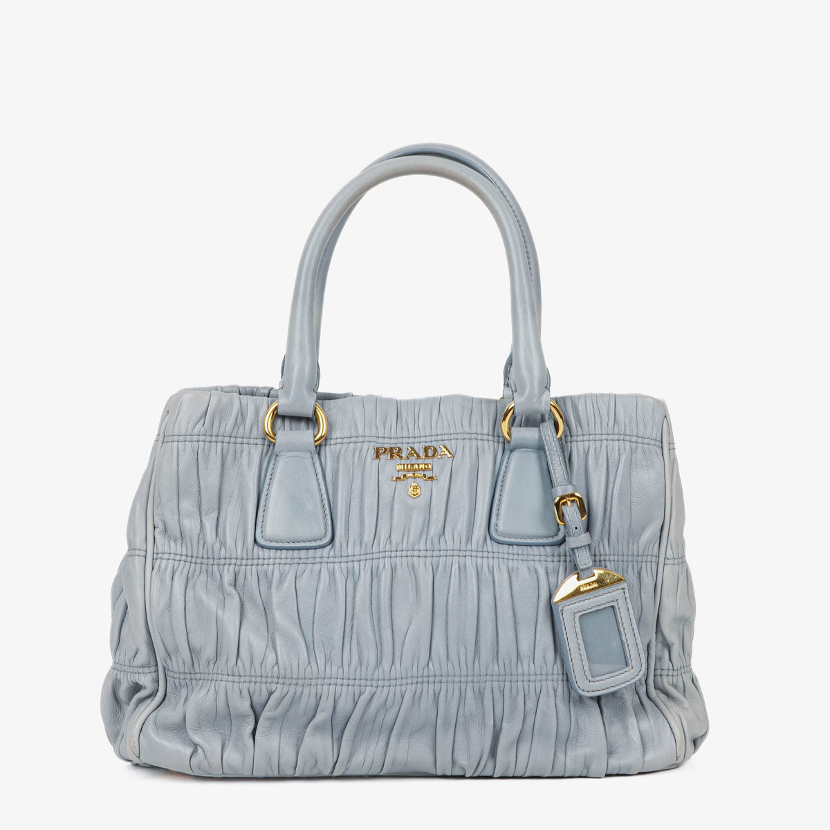 Prada Nappa Gaufre Pervinca Leather Bag