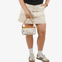 Louis Vuitton Takashi Murakami Pochette Accessoire Multicolor Clutch Handbag
