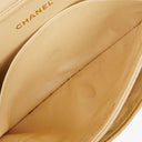 Chanel Double-Sided Flap Bag Beige Leather 24k Gold-Plated Hardware