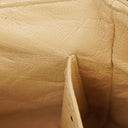 Chanel Double-Sided Flap Bag Beige Leather 24k Gold-Plated Hardware