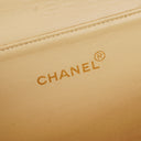 Chanel Double-Sided Flap Bag Beige Leather 24k Gold-Plated Hardware