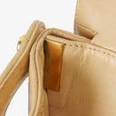 Chanel Double-Sided Flap Bag Beige Leather 24k Gold-Plated Hardware