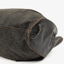 Gucci Brown Monogram Canvas and Leather Handbag