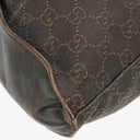 Gucci Brown Monogram Canvas and Leather Handbag