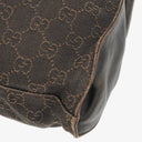 Gucci Brown Monogram Canvas and Leather Handbag