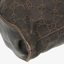 Gucci Brown Monogram Canvas and Leather Handbag