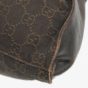 Gucci Brown Monogram Canvas and Leather Handbag