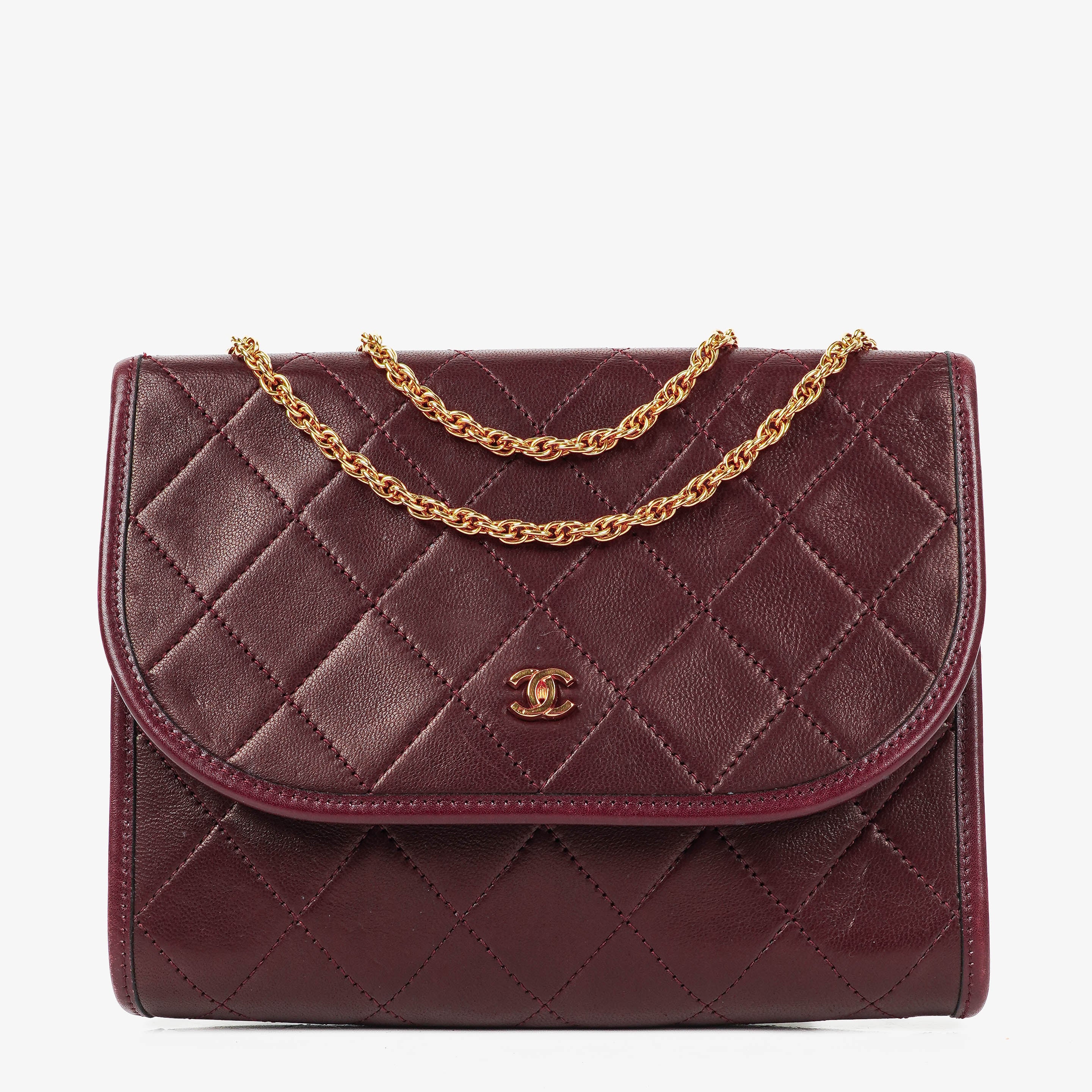 Chanel Mini Flap Bag Quilted Lambskin With 24K Gold-Plated Hardware
