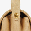 Chanel Double-Sided Flap Bag Beige Leather 24k Gold-Plated Hardware