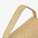 Chanel Double-Sided Flap Bag Beige Leather 24k Gold-Plated Hardware