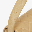 Chanel Double-Sided Flap Bag Beige Leather 24k Gold-Plated Hardware