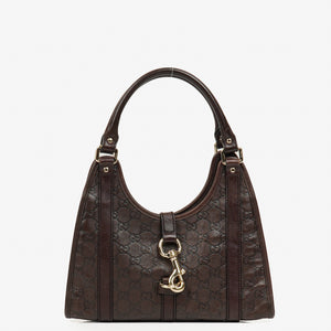 Gucci Jackie Bardot Joy Brown Guccissima Leather Hobo Bag&nbsp;