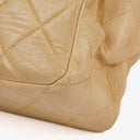 Chanel Double-Sided Flap Bag Beige Leather 24k Gold-Plated Hardware