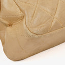 Chanel Double-Sided Flap Bag Beige Leather 24k Gold-Plated Hardware