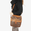 Celine Macadam Coated Canvas Shoulder/Messenger Bag