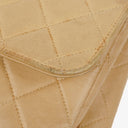 Chanel Double-Sided Flap Bag Beige Leather 24k Gold-Plated Hardware