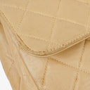 Chanel Double-Sided Flap Bag Beige Leather 24k Gold-Plated Hardware