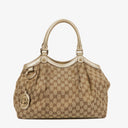 Gucci GG Canvas/Leather Sukey Medium Tote Bag