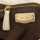 Sac satchel Miu Miu Vitello Lux avec nœud Talco