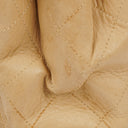 Chanel Double-Sided Flap Bag Beige Leather 24k Gold-Plated Hardware