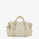 Sac satchel Miu Miu Vitello Lux avec nœud Talco