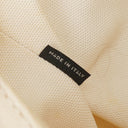 Prada Naturale White Medium Wicker and Canvas Tote Bag
