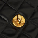 Chanel Jumbo CC Classic Single Flap Maxi Logo Bag Black Quilted Lambskin 24K Gold-Plated Hardware