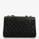 Chanel Jumbo CC Classic Single Flap Maxi Logo Bag Black Quilted Lambskin 24K Gold-Plated Hardware