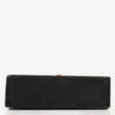 Chanel Jumbo CC Classic Single Flap Maxi Logo Bag Black Quilted Lambskin 24K Gold-Plated Hardware