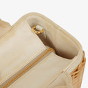 Prada Naturale White Medium Wicker and Canvas Tote Bag