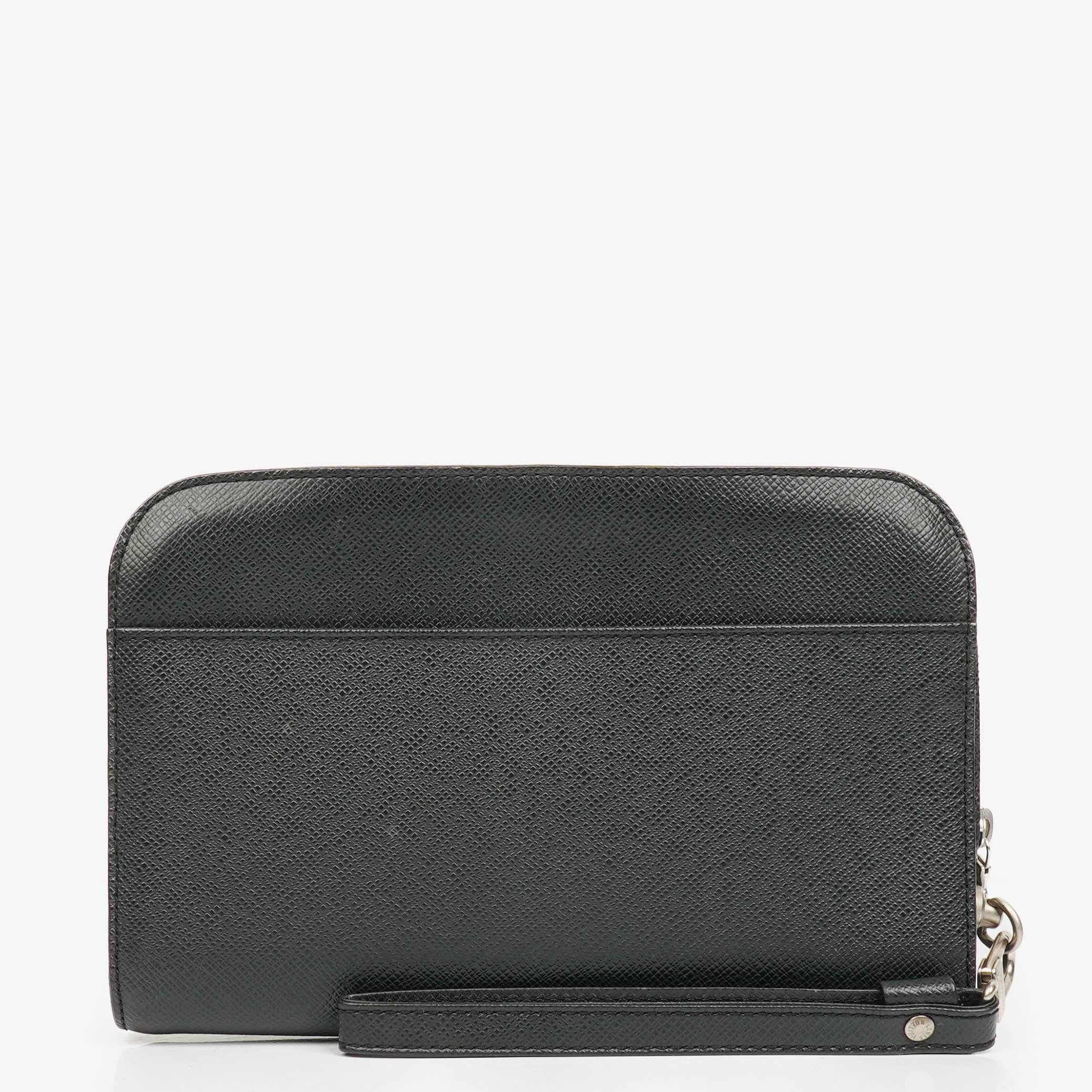 Louis Vuitton Taiga Baikal Grey Clutch Bag