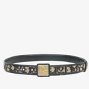Dior Navy/Beige Oblique Jacquard Canvas And Leather 25 mm Belt 75