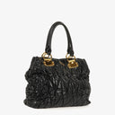 Miu Miu Matelasse Patent Leather Tote Bag